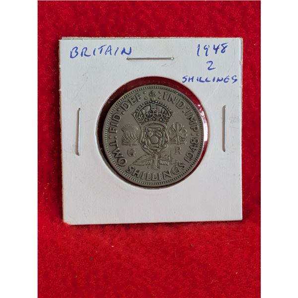 1948 GREAT BRITAIN 2 Shilling Coin