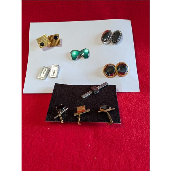 VINTAGE CUFFLINKS & TIE CLIPS