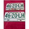 Image 1 : EXPO 1986 BC LICENSE PLATES