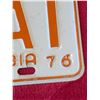 Image 2 : 1976 BC  LICENSE PLATES