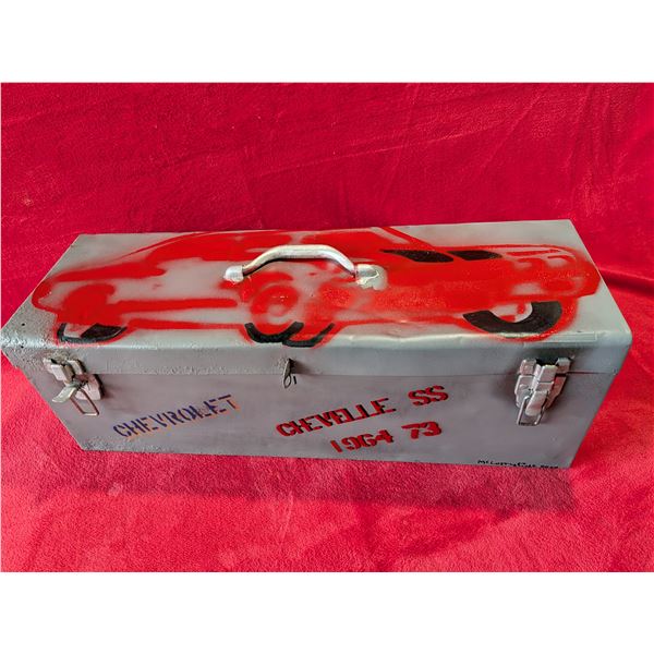 GREY&RED CHEVELLE TOOL BOX, COAL SHOVEL