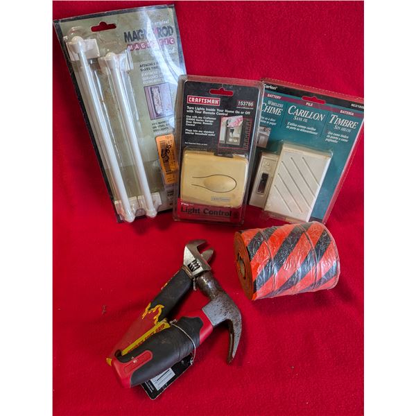 FLAT OF TOOLS & VARIOUS WIRELESS. HOME CONTROLS