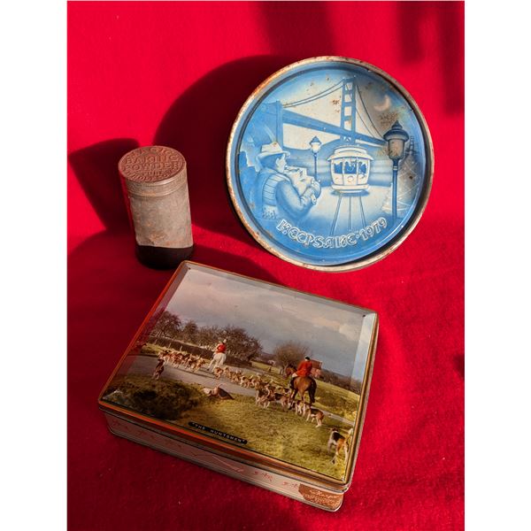 VINTAGE METAL TINS & MATCHES