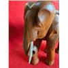 Image 4 : VINTAGE TEAK WOOD ELEPHANT