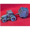 Image 1 : MINIATURE PEWTER TRACTOR & BALER