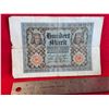 Image 3 : 100 GERMAN MARK ANTIQUE 1920'S CURRENCY