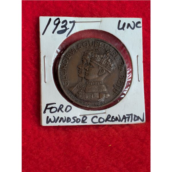 1937 FORD WINDSOR CORONATION COIN.