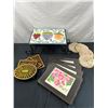 Image 1 : Wine Bottle Rack & Assorted trivets