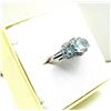 Image 2 : STERLING SILVER NATURAL BLUE TOPAZ (2.5CT) RING, SIZE 7, W/A $400.00.
