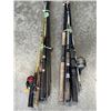Image 2 : 2 LARGE BUNDLES OF FISHING RODS AND REELS