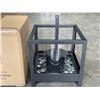 Image 2 : 2 BRAND NEW PATIO FLARE SQUARE BLACK GARDEN / PATIO BURNERS, WITH LED LIGHTING, RETAIL $69 EACH