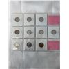 Image 2 : 10 KING GEORGE VI WAR TIME 5 CENT WITH 1942, 1943 TOMBAC 1944, 1945 VICTORY