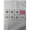 Image 2 : 7 CANADIAN 50 CENT COINS 1978-1984 LOW MINTAGE - ALL DIFFERENT