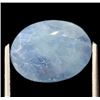 Image 2 : 5.7 CT AUTHENTICATED BLUE SAPPHIRE GEMSTONE ($8,550 APPRAISAL)