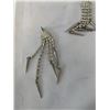 Image 2 : PAIR OF VINTAGE RHINESTONES DANGLE CHANDELIER EARRINGS
