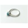 Image 2 : STERLING SILVER NATURAL LARIMAR (1CT) RING, SIZE 8.25, W/A $200.00.