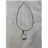 Image 1 : SILVER CHOKER BIB NECKLACE W/ PENDANTS