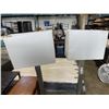 Image 2 : PAIR OF MODERN BRUSHED STIANLESS FLOOR LAMPS