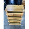 Image 2 : PINE 4 DRAWER HIGHBOY DRESSER