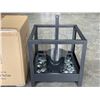 Image 2 : 2 BRAND NEW PATIO FLARE SQUARE BLACK GARDEN / PATIO BURNERS, WITH LED LIGHTING, RETAIL $69 EACH