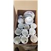Image 2 : ASSORTED ANTIQUE CHINA CUPS, SAUCERS AND TEAPOT