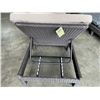 Image 3 : BRAND NEW PATIO FLARE 'LAURA' BROWN SUN LOUNGER, WITH CUSHION AND NECK PILLOW, ADJUSTABLE, RETAIL $4