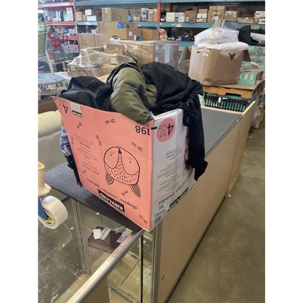 BOX OF NEW ASSORTED SIZE LADIES CLOTHING