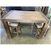 Image 2 : MODERN FARMHOUSE DINETTE TABLE WITH 2 CHAIRS