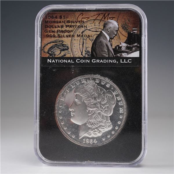 1964 Morgan Silver Dollar Pattern Dollar Coin NCG Graded Gem Proof