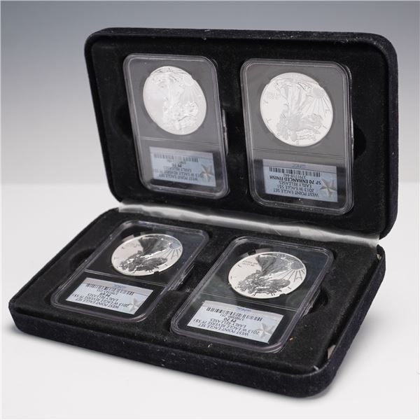 2013-W American Silver Eagle Dollar Coins NGC Graded