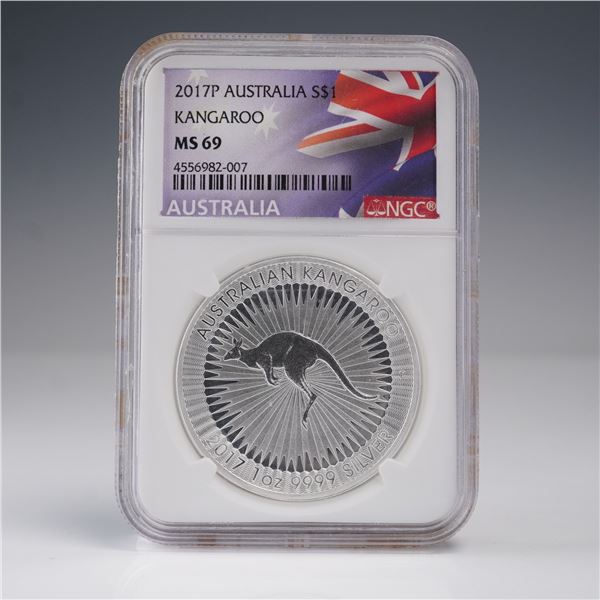 2017P Australia Silver One Dollar Commemorative Coin NGC Graded MS 69