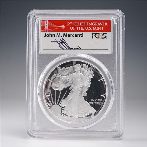 2018-S  American Silver Eagle Dollar Coin PCGS Graded PR 70 DCAM