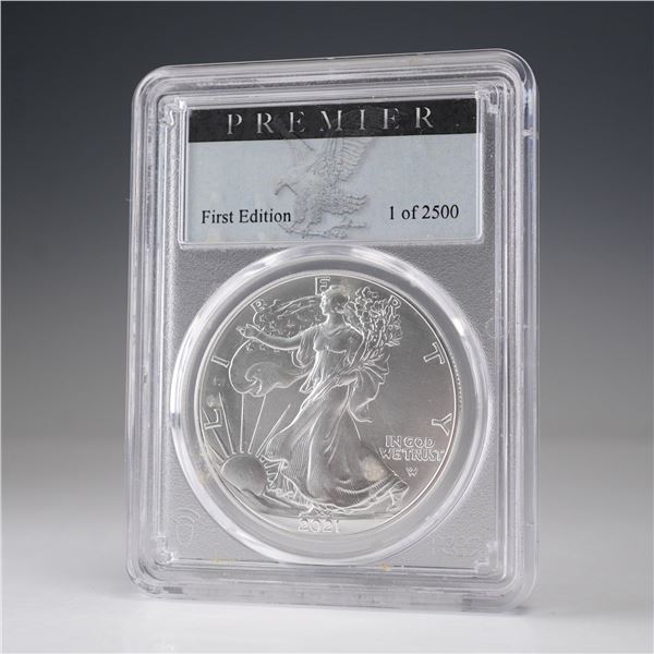 2021 American Silver Eagle Type 2 Dollar Coin PCGS Graded MS 70