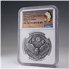 Image 1 : 2023 Oglala Lakota Sioux Nation Silver Dollar NGC Graded MS 70 ANTIQUED