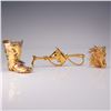 Image 1 : 3pc Equestrian-Inspired Jewelry and Boot Ashtray