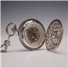 Image 1 : Rolex Geneve Skeleton Pocket Watch with Sterling Silver Moose Motif Case