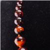 Image 2 : Nepal Agate Bead Necklace with 14K Gold Clasp