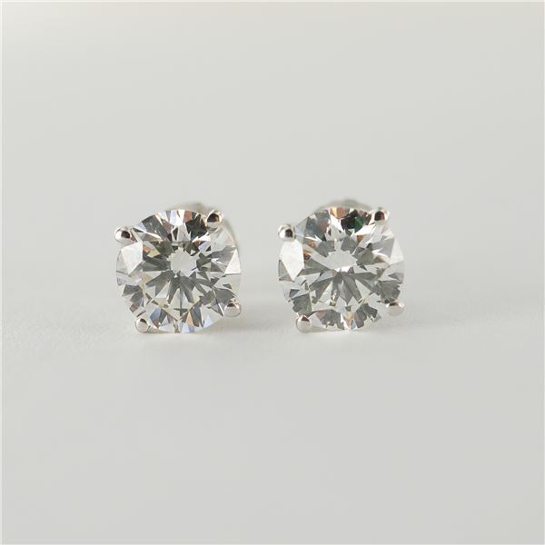 Pair of Diamond Stud Earrings, 14K, 2.02 CTW