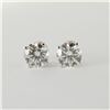 Image 1 : Pair of Diamond Stud Earrings, 14K, 2.02 CTW