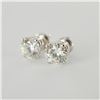 Image 2 : Pair of Diamond Stud Earrings, 14K, 2.02 CTW
