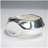 Image 2 : 3pc Contemporary Silver Tone Hinged Bangle Bracelet Set