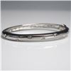 Image 3 : 3pc Contemporary Silver Tone Hinged Bangle Bracelet Set