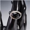 Image 2 : David Yurman Sterling Silver Ring with Faceted Onyx and Diamond Accents