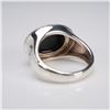 Image 4 : David Yurman Sterling Silver Ring with Faceted Onyx and Diamond Accents