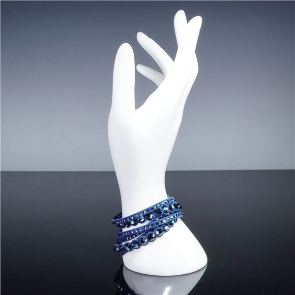 Swarovski Crystal Slake Dark Blue Dot Bracelet