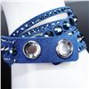 Image 3 : Swarovski Crystal Slake Dark Blue Dot Bracelet