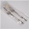 Image 1 : Pair of Oneida Sterling Silver Individual Salad Forks, Afterglow