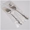 Image 2 : Pair of Oneida Sterling Silver Individual Salad Forks, Afterglow