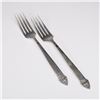 Image 1 : 2pc Oneida Sterling Silver Dinner Forks, King Cedric