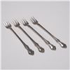 Image 1 : 4pc Oneida Sterling Silver Cocktail Forks, Afterglow